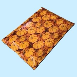 Pumpkin Designer Printed Poly Mailers Shipping Envelopes Bags 10x13 (25 Pack)